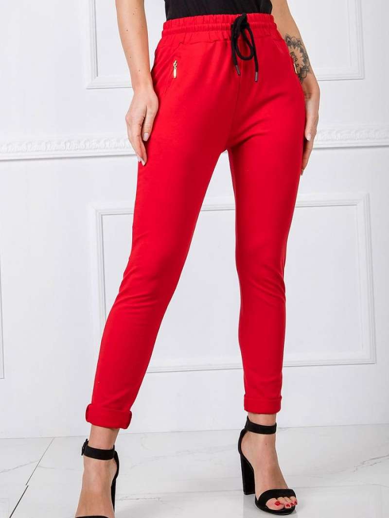 BFG Γυναικείο παντελόνι φόρμας 166218 BFG_Spodnie_RV-DR-5465.09X_Red
