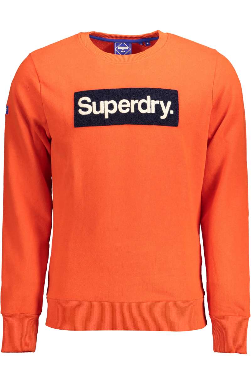 SUPERDRY Ανδρικό Φούτερ Λαιμόκοψη με Μακρύ Μανίκι M2011497A Πορτοκαλί N6H VOLCA