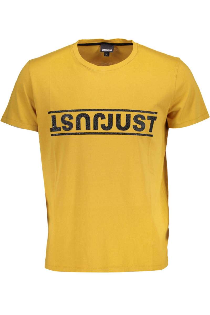JUST CAVALLI S01GC0511 T-shirt short sleeve Men Yellow S01GC0511_164
