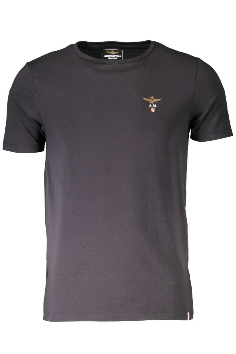 AERONAUTICA MILITARE SCOTI001J508 T-shirt short sleeve Men Black SCOTI001J508_34300