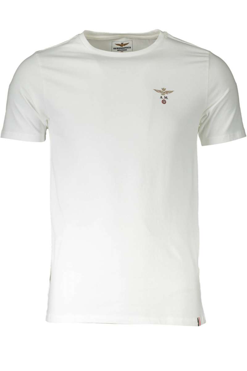 AERONAUTICA MILITARE SCOTI001J508 T-shirt short sleeve Men White SCOTI001J508_73009