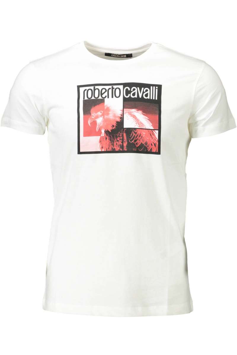 ROBERTO CAVALLI HST68D T-shirt short sleeve Men White HST68D_00053 WHI