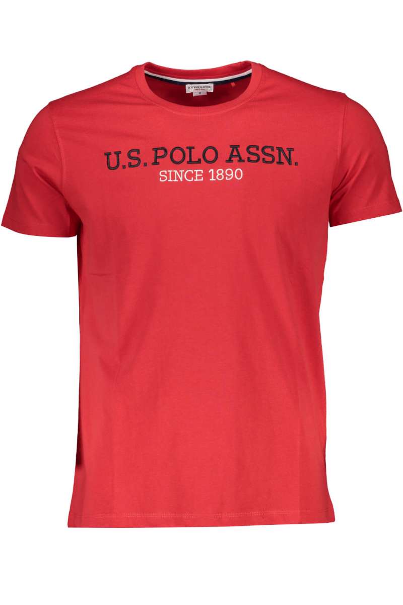U.S. POLO ASSN. 59941 49351 Ανδρικό μπλουζάκι λαιμόκοψη κοντό μανίκι Red 155