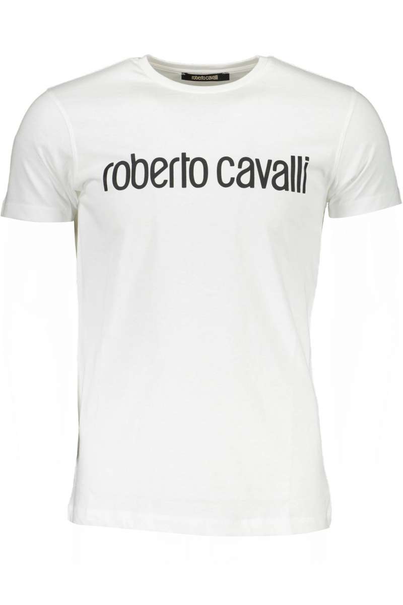 ROBERTO CAVALLI HST68F Ανδρικό μπλουζάκι λαιμόκοψη Κοντό Μανίκι
