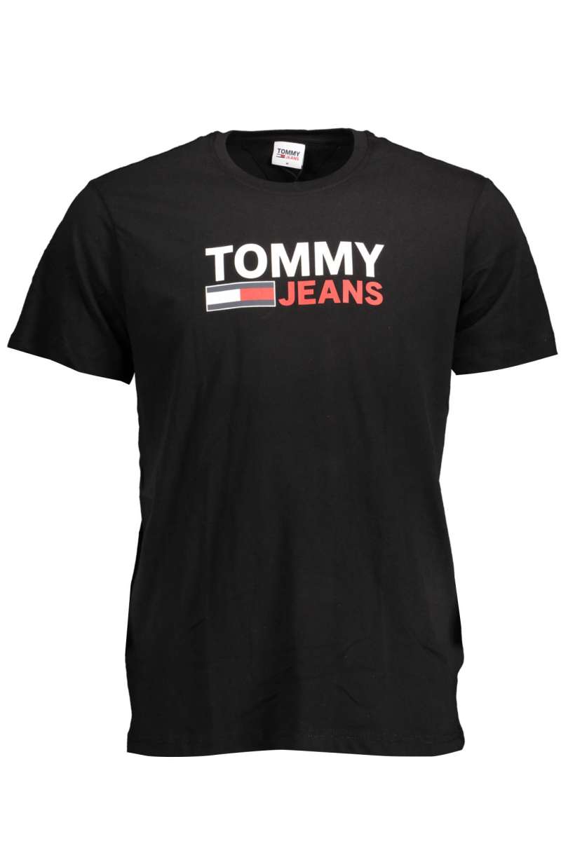TOMMY HILFIGER Ανδρικό μπλουζάκι κοντό μανίκι DM0DM15379 Μαύρο BDS