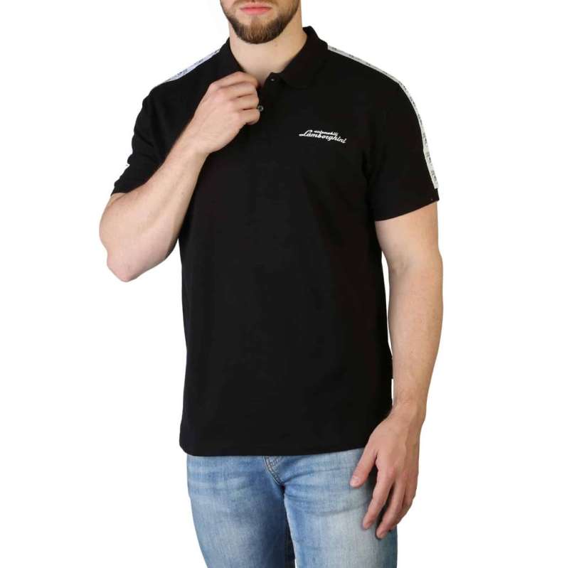 Lamborghini Polo t-shirt Men B3XVB7TS Black 30273-899BLACK