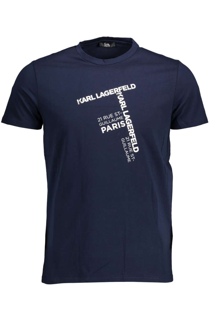 KARL LAGERFELD BEACHWEAR Ανδρικό μπλουζάκι κοντό μανίκι KL22MTS02 KL22MTS02_NAVY