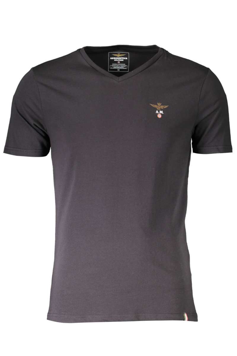 AERONAUTICA MILITARE SCOTI002J508 T-shirt short sleeve Men Black SCOTI002J508_34300