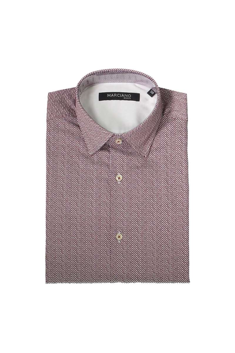 GUESS MARCIANO Ανδρικό πουκάμισο μακρύ μανίκι 63H4134140Z Pink P567
