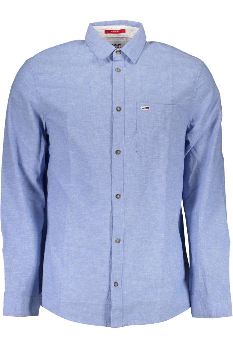 TOMMY HILFIGER Ανδρικό πουκάμισο μακρύ μανίκι DM0DM13031 Γαλάζιο C4E