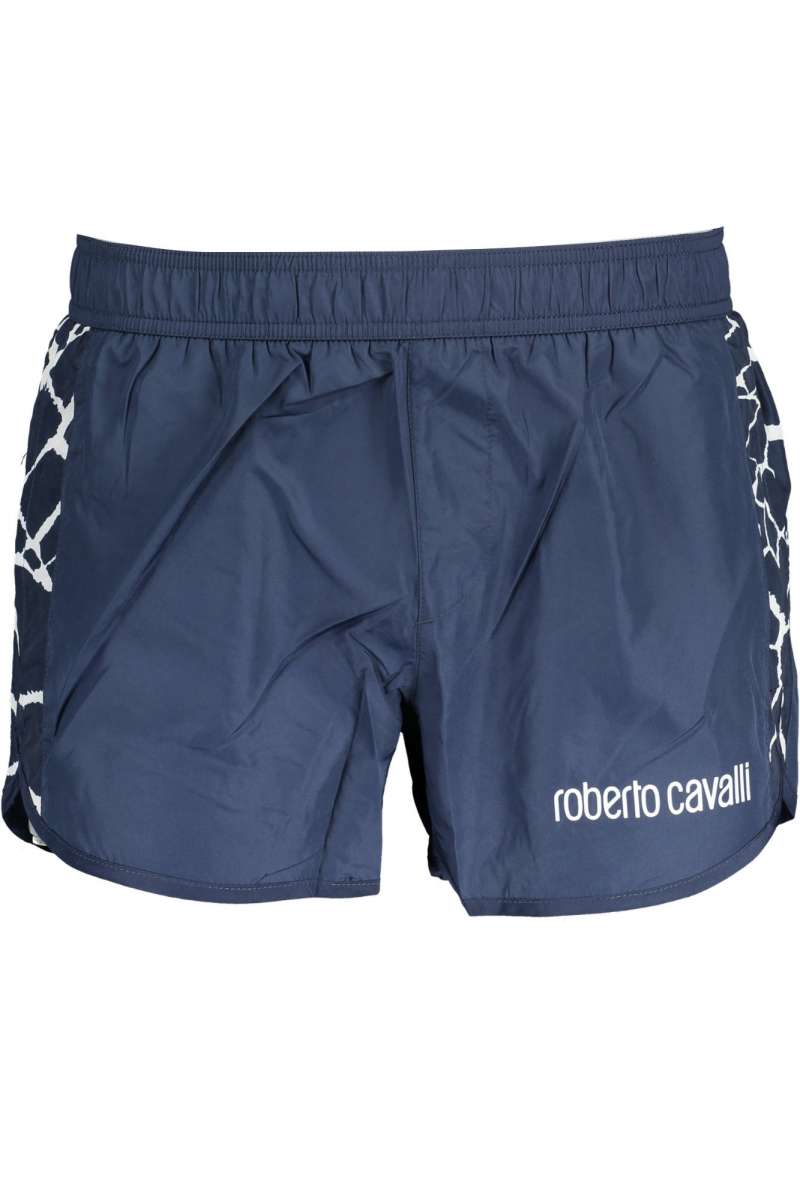 ROBERTO CAVALLI HSH08C Long Shorts Swimsuit Men Blue  HSH08C_NAVY