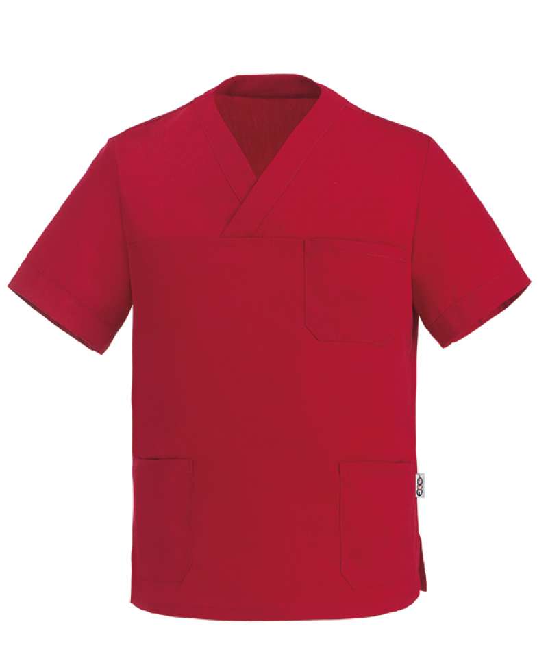 Egochef Leonardo 5500 Unisex Ιατρική Μπλούζα με V Κόκκινο 007C 007C