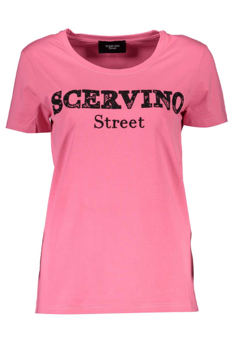 SCERVINO STREET Γυναικείο Μπλουζάκι Λαιμόκοψη D38TL0699 TSD006 SC007 COR
