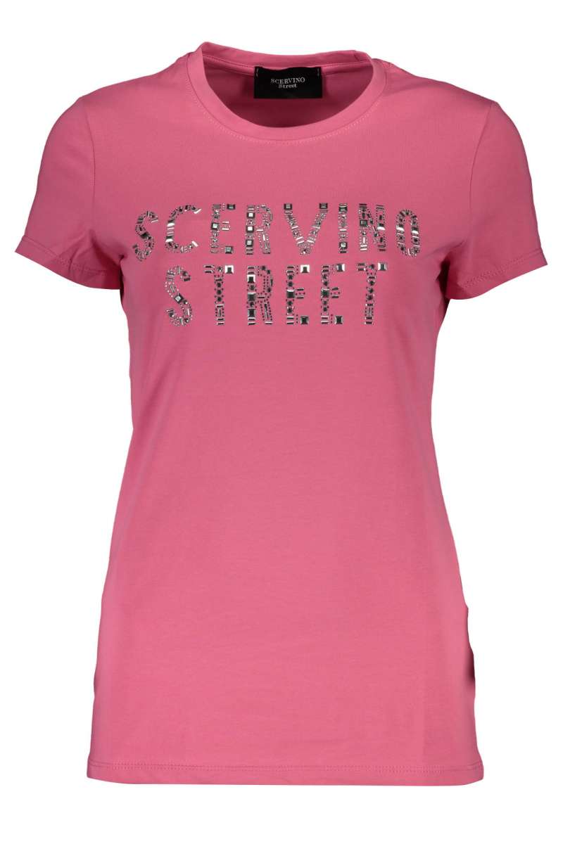 SCERVINO STREET Γυναικείο Μπλουζάκι Λαιμόκοψη D38TL1100 TSD011 SC007 COR