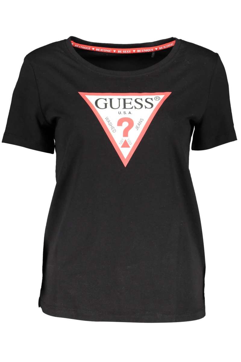 GUESS JEANS Γυναικείο μπλουζάκι κοντό μανίκι W1RI00I3Z11 Black JBLK