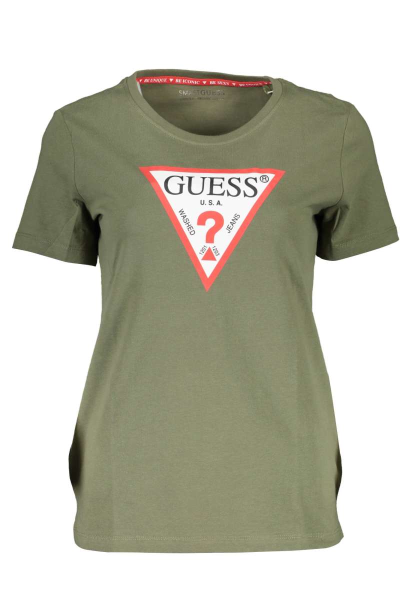 GUESS JEANS Γυναικείο μπλουζάκι κοντό μανίκι W1RI00I3Z11 Green G8U0