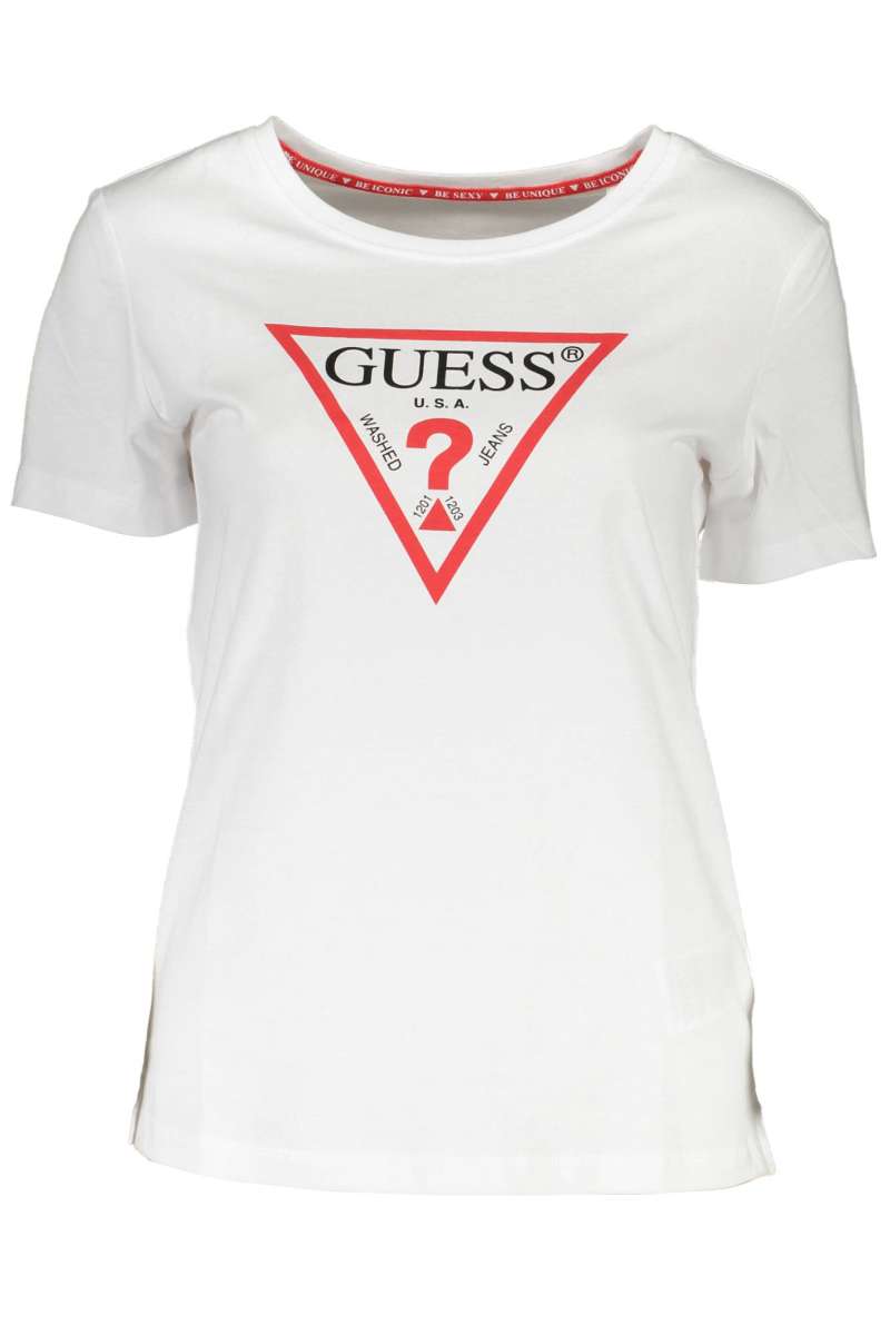 GUESS JEANS Γυναικείο μπλουζάκι κοντό μανίκι W1RI00I3Z11 White TWHT