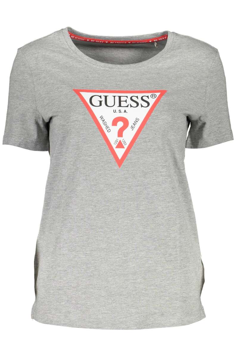 GUESS JEANS Γυναικείο μπλουζάκι κοντό μανίκι W1RI00I3Z11 Grey SHGY