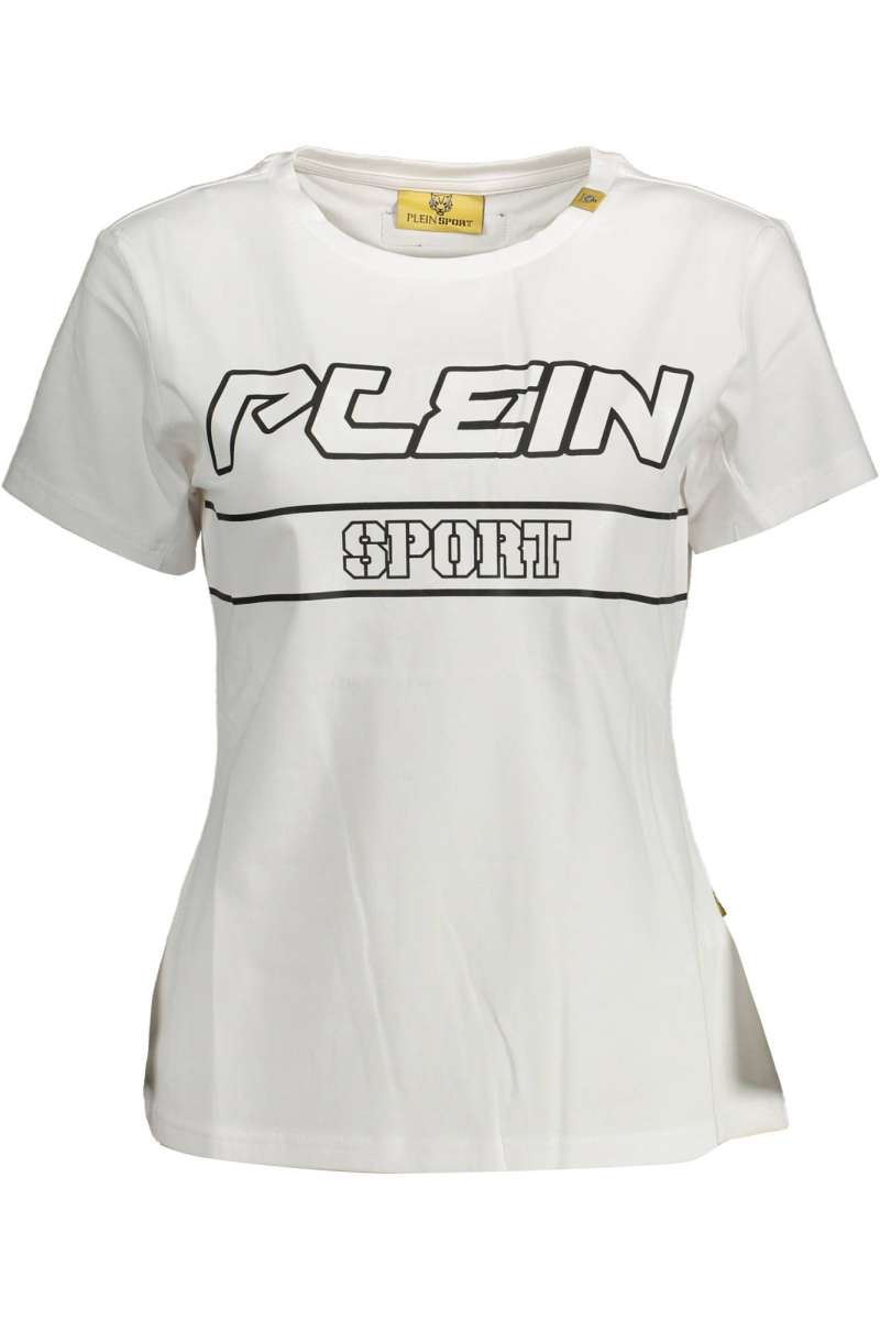 PLEIN SPORT Γυναικείο μπλουζάκι κοντό μανίκι DTPS104 01 WHITE