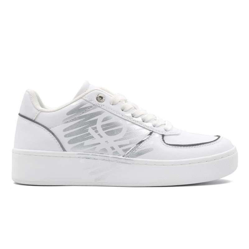 BENETTON Γυναικεία αθλητικά παπούτσια MAIOR  White BTW224221-1040--White