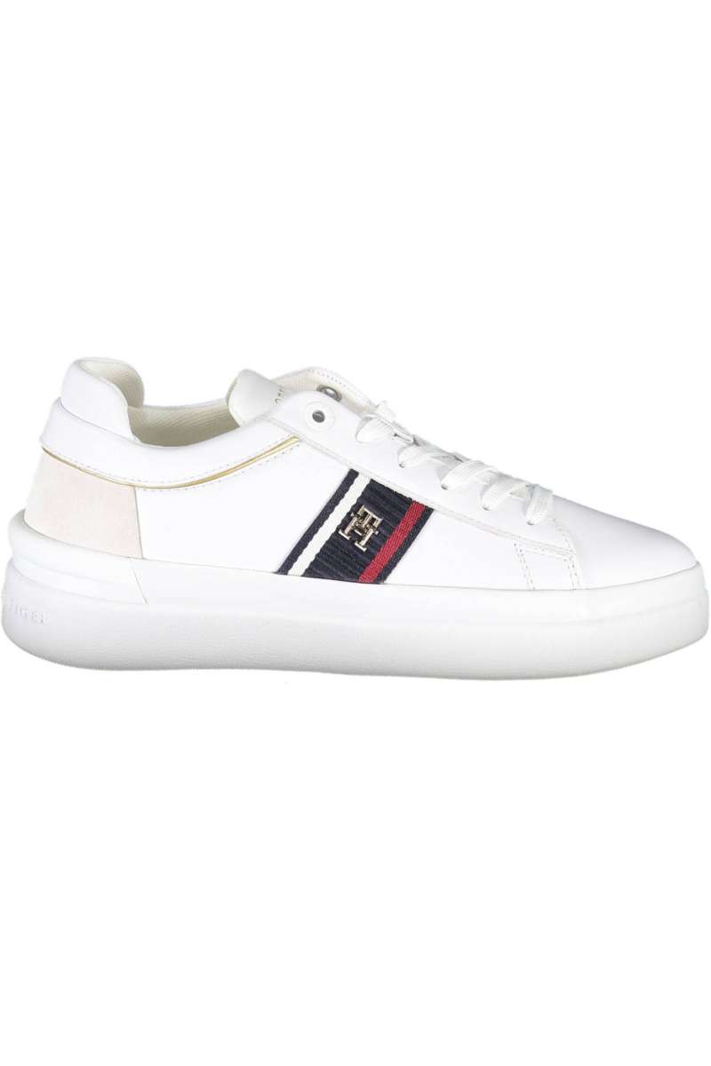 TOMMY HILFIGER WOMEN'S SPORT SHOES WHITE Bianco FW0FW07387_BIANCO_YBS