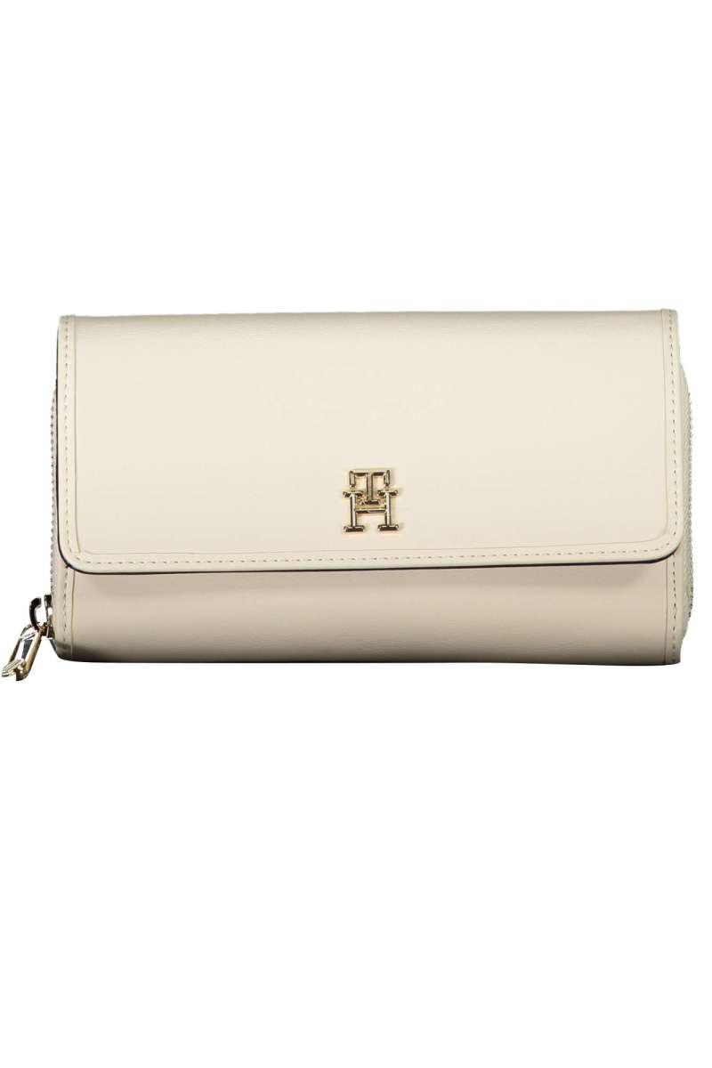 TOMMY HILFIGER WOMEN'S WALLET WHITE Bianco AW0AW14900_BIANCO_AA8