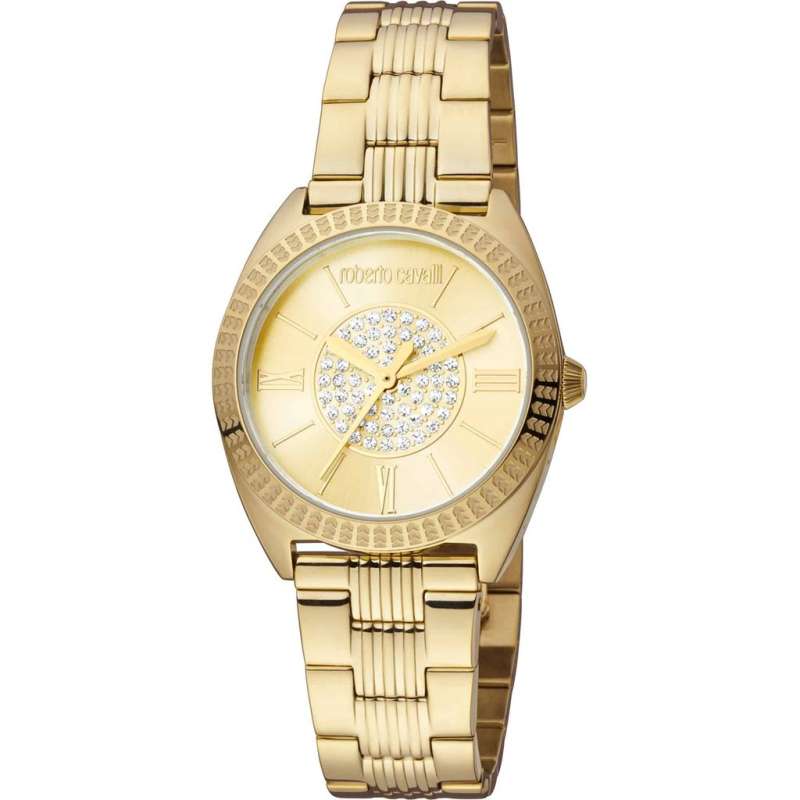 Roberto Cavalli Γυναικείο ρολόι RC5L022M Κίτρινο 0055