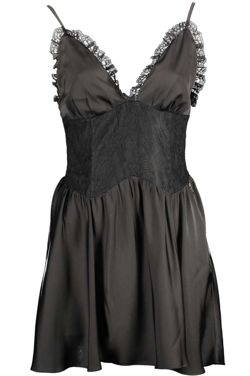 GAELLE PARIS Γυναικείο φόρεμα κοντό μαύρο GBD11646FA_NERO