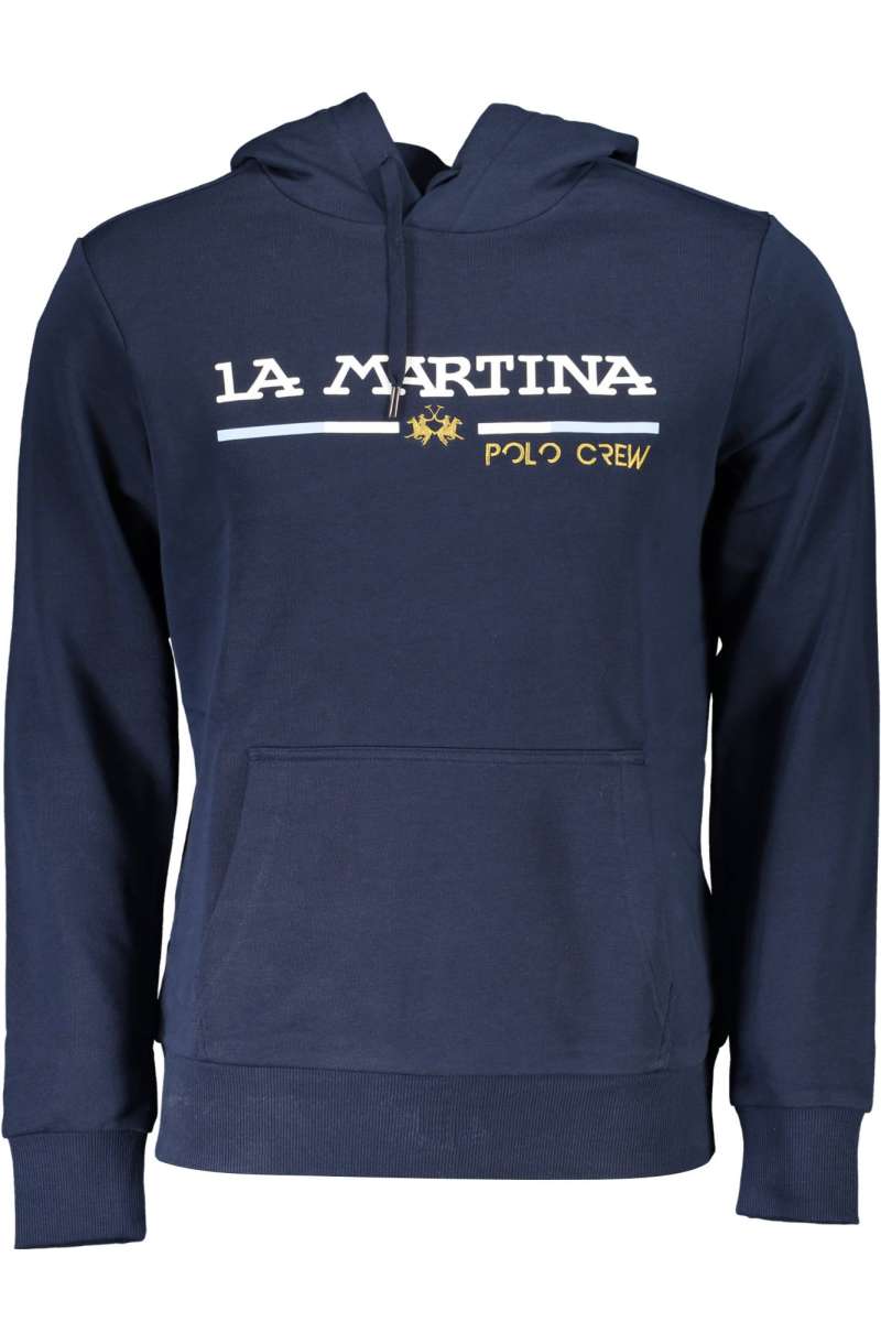 LA MARTINA BLUE MEN'S SWEATSHIRT WITHOUT ZIP Blu XMF311-FP112_BLU_07017