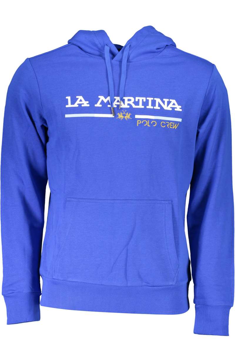 LA MARTINA BLUE MEN'S SWEATSHIRT WITHOUT ZIP Blu XMF311-FP112_BLU_07065