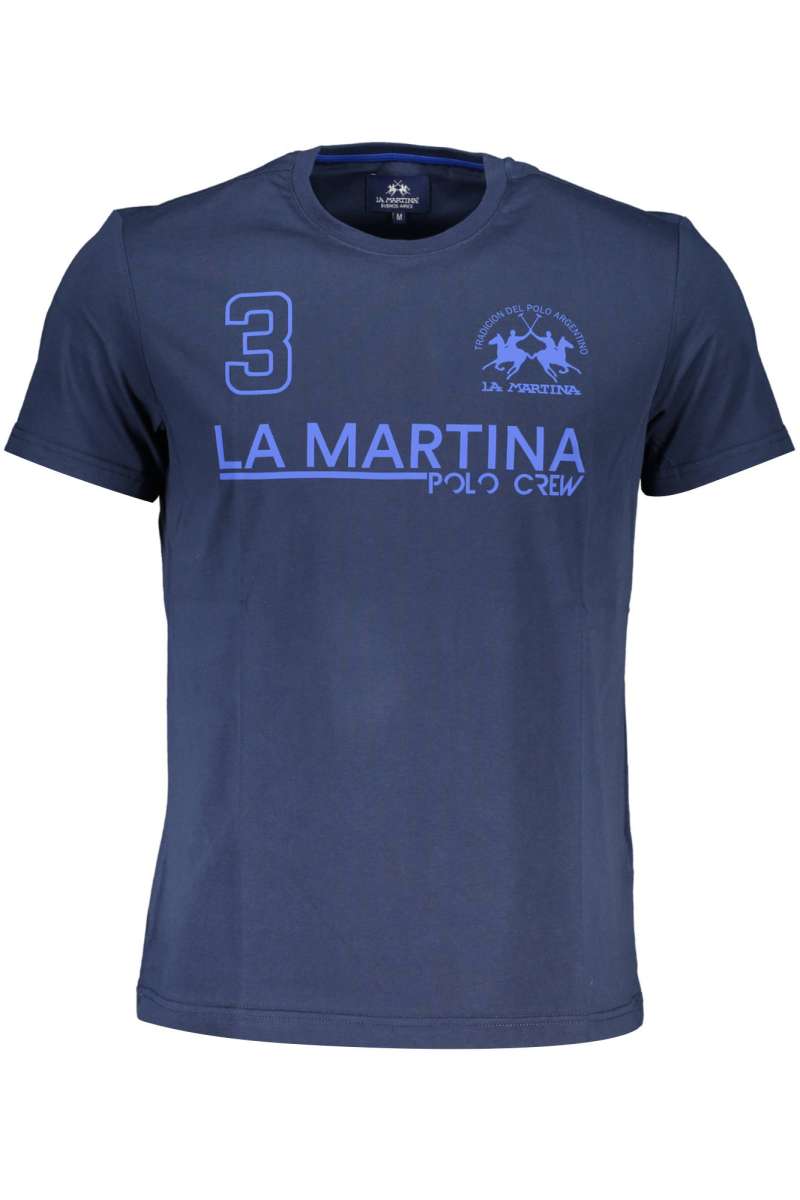 LA MARTINA BLUE MAN LONG SLEEVE T-SHIRT Blu XMR310-JS206_BLU_07017