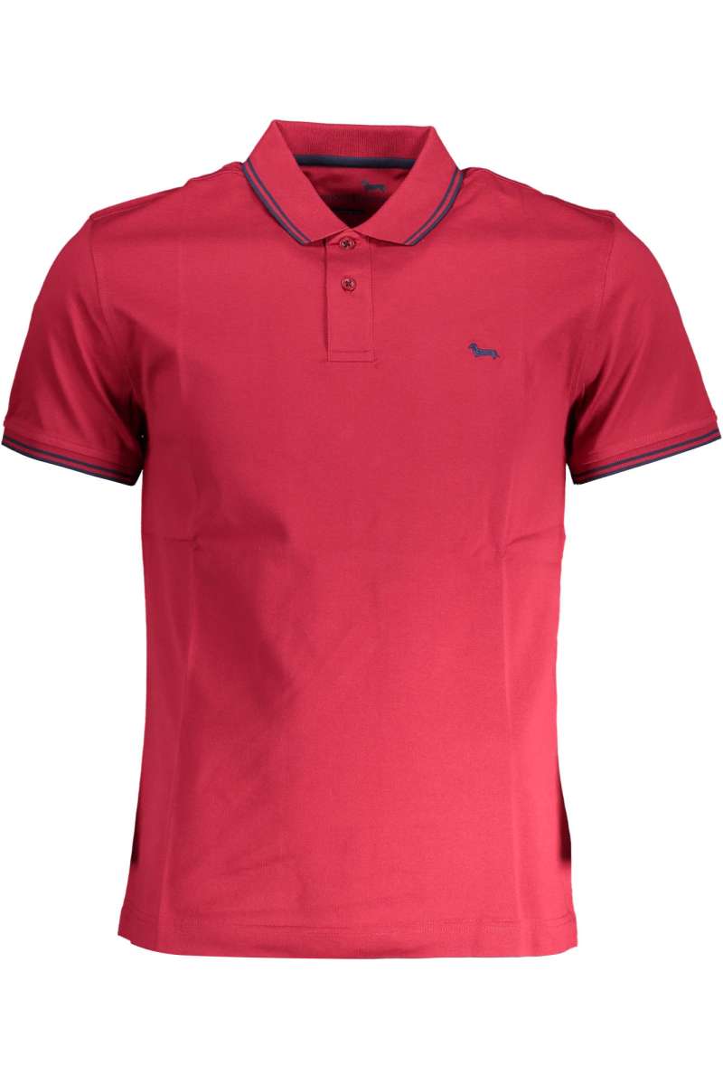 HARMONT & BLAINE Ανδρικό πόλο μπλουζάκι κοντό μανίκι κόκκινο LNJ010 021148_513