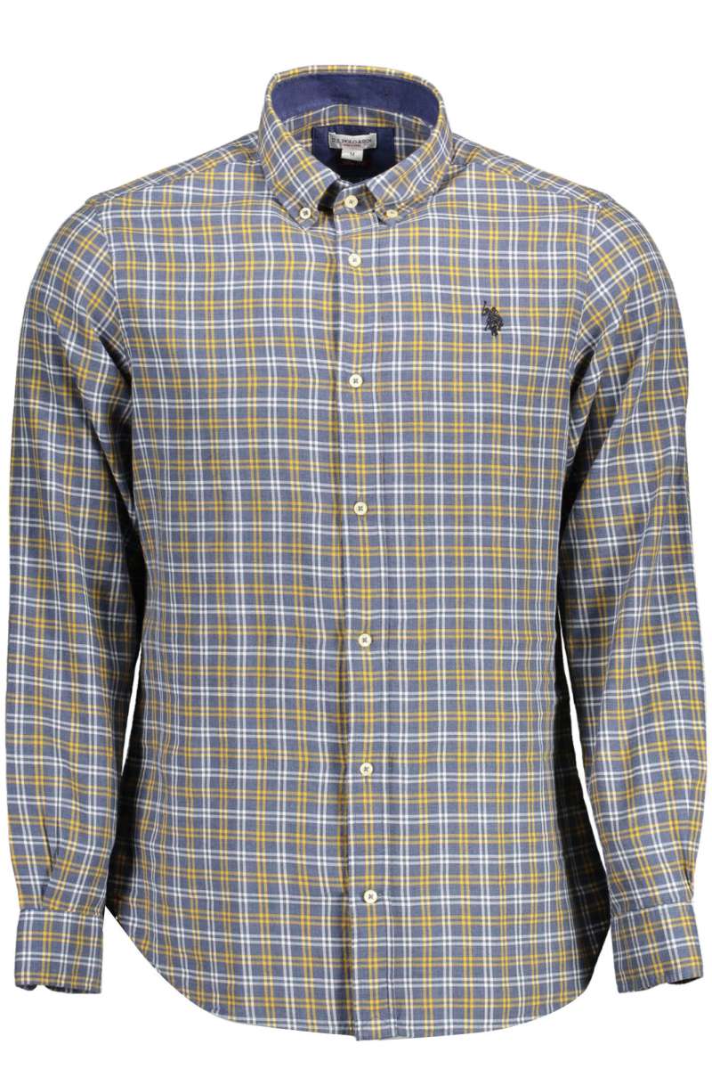 U.S. POLO Ανδρικό πουκάμισο μακρύ μανίκι μπλε 64060 53310_881
