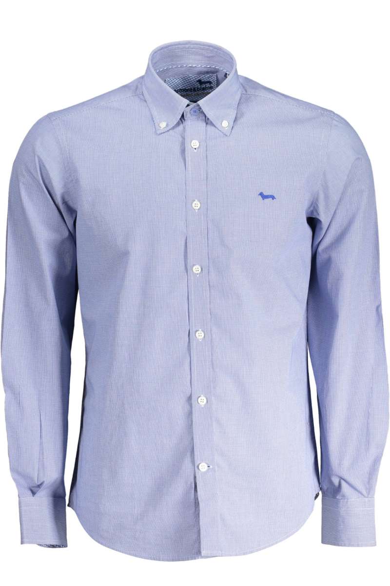 HARMONT & BLAINE Ανδρικό πουκάμισο μακρύ μανίκι μπλε CRJ012 011465_801