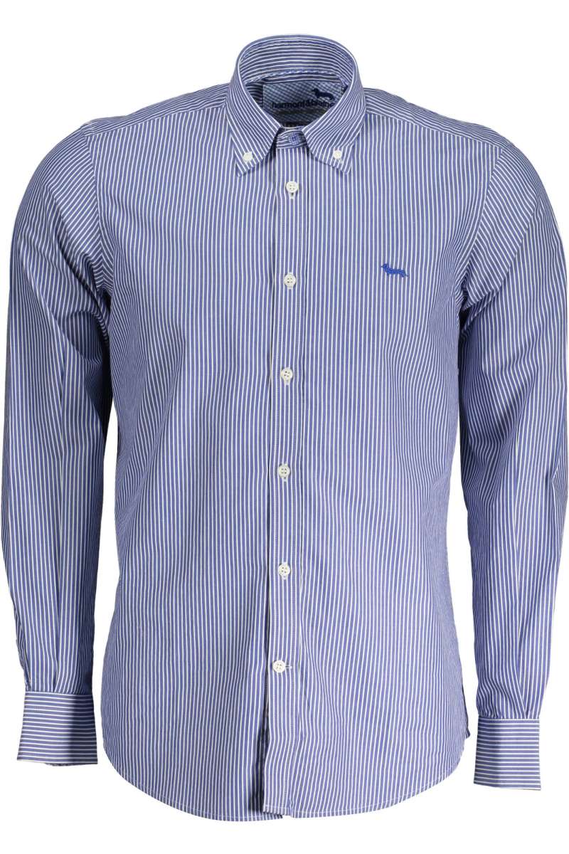 HARMONT & BLAINE Ανδρικό πουκάμισο μακρύ μανίκι μπλε CRJ012 011468_801