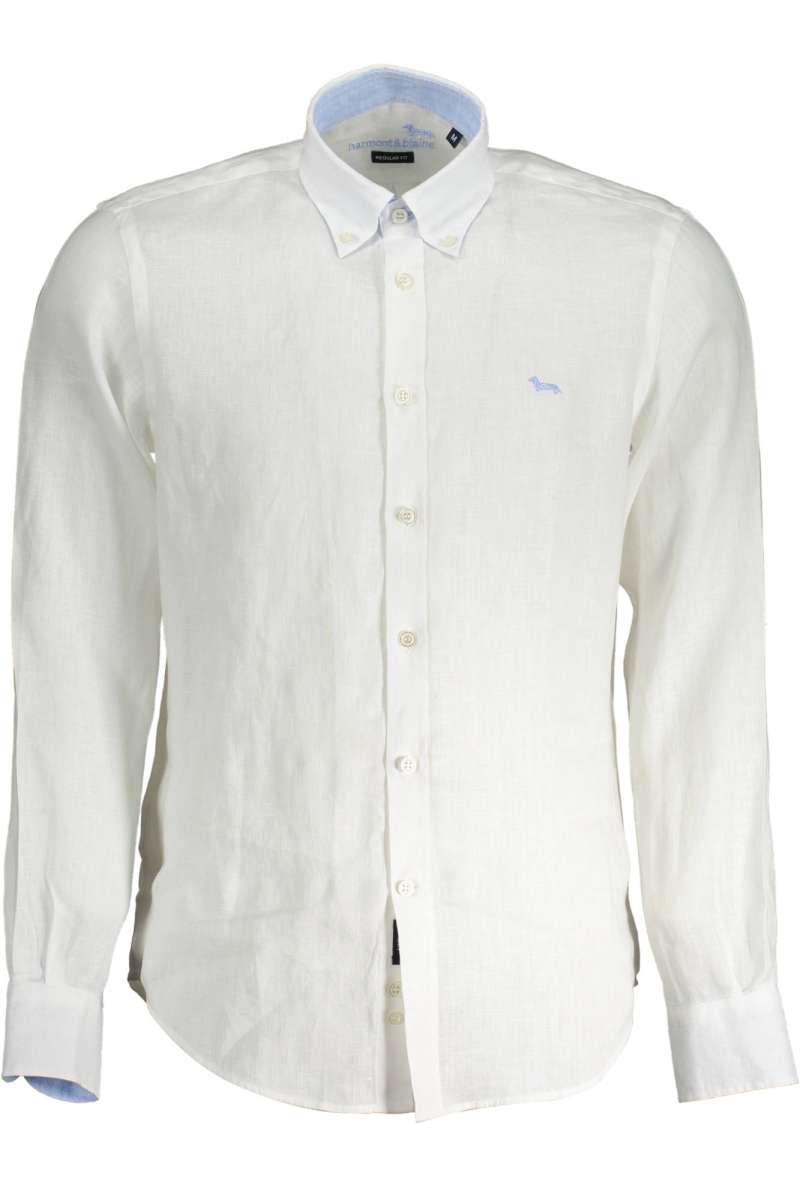 HARMONT & BLAINE Ανδρικό πουκάμισο μακρύ μανίκι λευκό CRJ014 010883_100