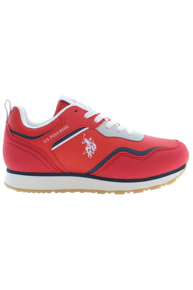 US POLO BEST PRICE RED SPORTS SHOES FOR KIDS Rosso NOBIK010K3NH1_ROSSO_RED-DBL02