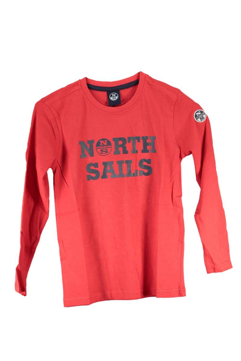 NORTH SAILS RED KIDS LONG SLEEVED T-SHIRT Rosso 902484-000_ROSSO_0236