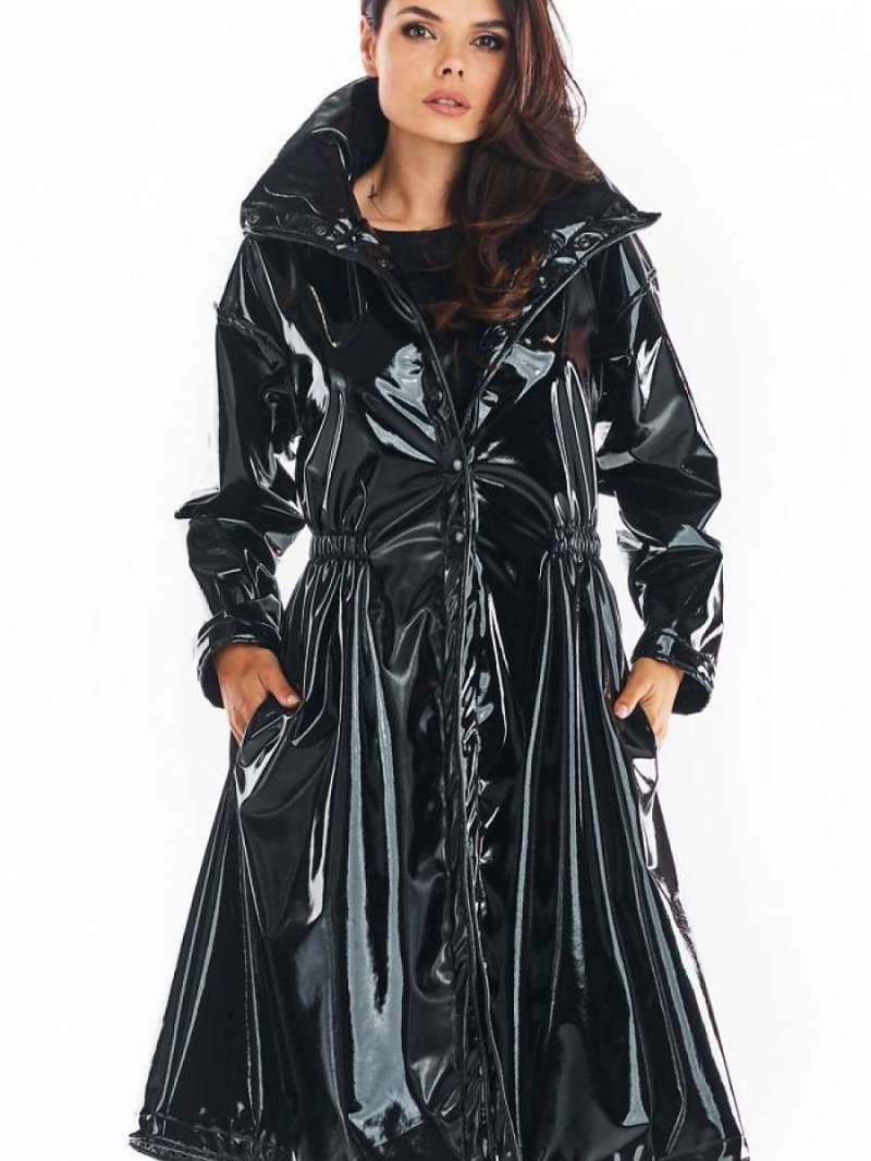Awama Γυναικείο παλτό A382 Black