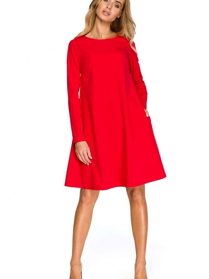  Γυναικείο φόρεμα  Stylove  S137 κόκκινο 