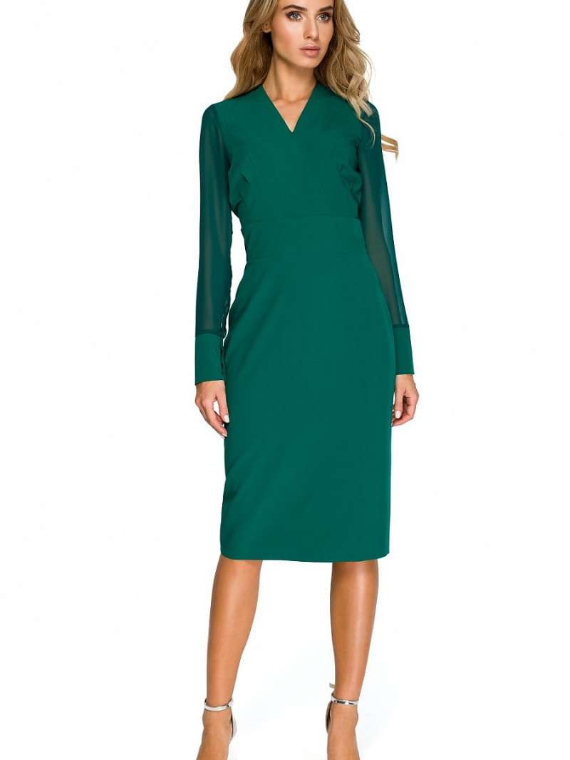  Γυναικείο φόρεμα  Stylove  S136 πράσινο 