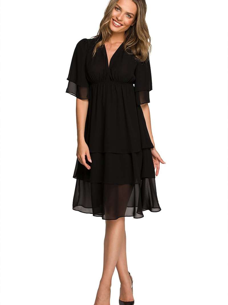  Γυναικείο φόρεμα  Stylove  S321 μαύρο 